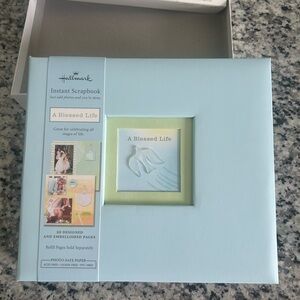 Hallmark Photo Album “A Blessed Life”Blue and Green Frame Accents. Brand new